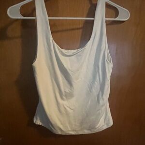 Olive & oak white tank
